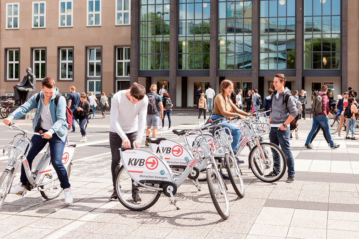KVB-Rad an der Universität zu Köln