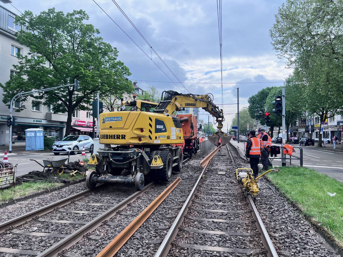 Schienen werden getauscht