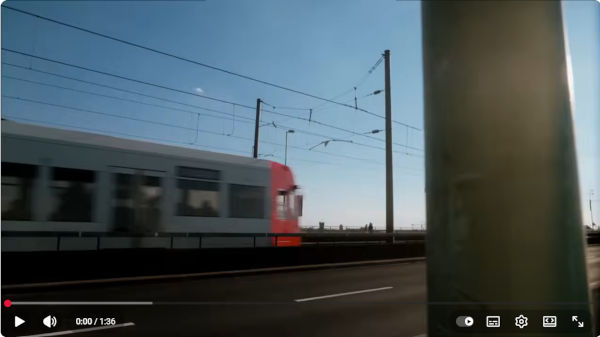 Externer Link zum Youtubevideo der neuen Ansagestimme